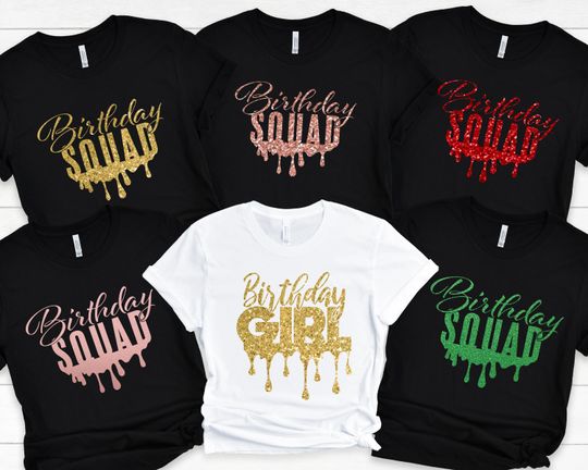 Discover Birthday Squad Shirts for Team Celebrations