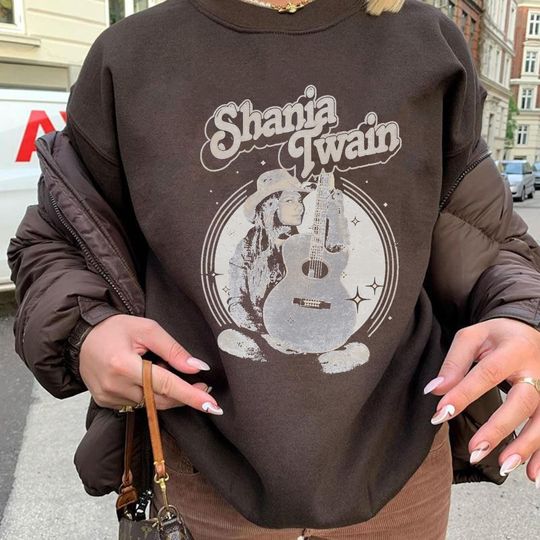 Discover Vintage Shania Twain Sweatshirt - Queen Of Me Tour 2023