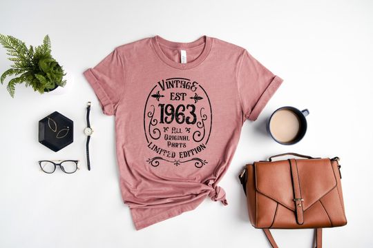 Discover Vintage 1963 60th Birthday Celebration Shirt