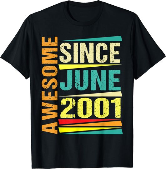 Discover 21 Years Old Gifts Legend Since June 2001 21st Birthday T-Shirt