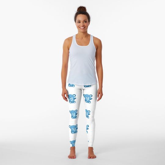 Discover blue kids blue child animal cute Leggings