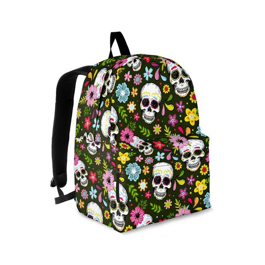 Discover Sugar Skull Backpack - Laptop Backpack