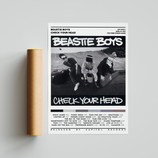 Discover Beastie Boys - Check Your Head Album Premium Matte Vertical Posters