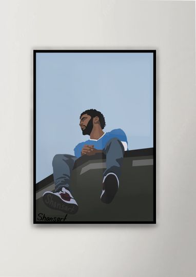 Discover J.Cole, 2014 forest hills drive, album cover wall art Poster