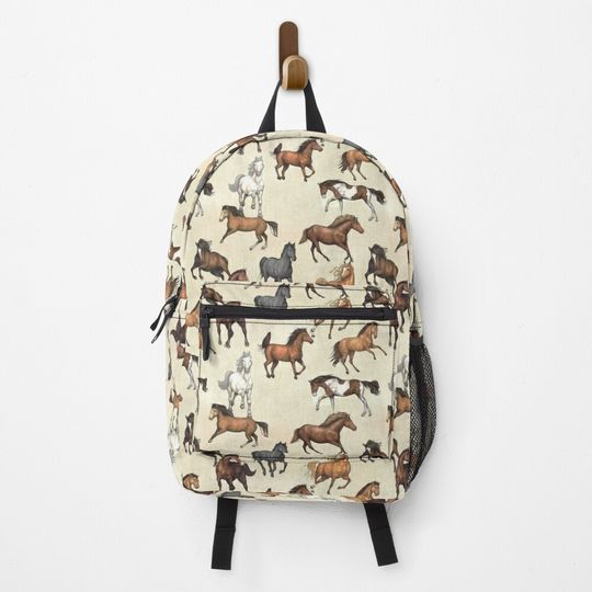 Discover Sunset Horse Pattern Backpack