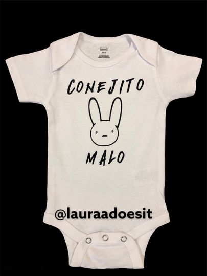 Discover Conejito Malo Bad Bunny Onesie