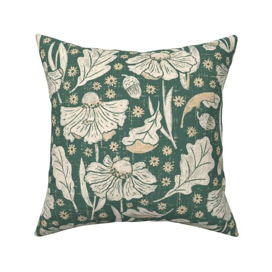 Discover Autumn Florals Throw Pillow