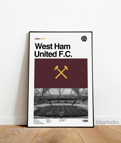 Discover 1895 Stadium Football Poster