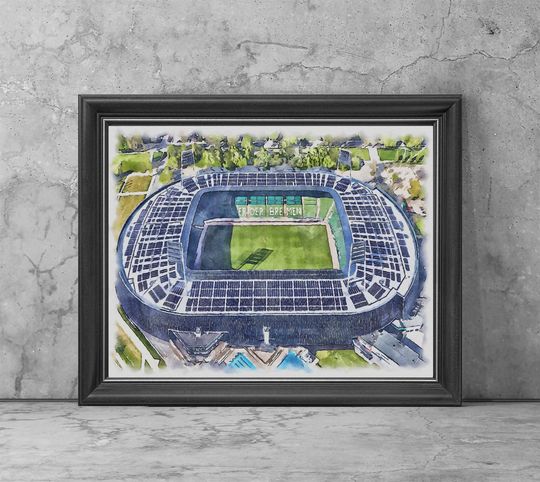 Discover Weserstadion Stadium Watercolor Poster
