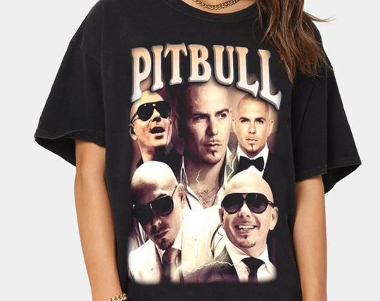 Discover Pitbull Shirt, Hip Hop Shirt, Vintage 90s Rap, Vintage Pitbull Shirt, Armando Cristian Prez Shirt