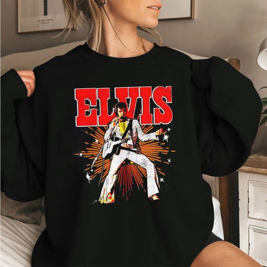 Discover Elvis Movie 2022 Sweatshirt, Elvis Presley Sweatshirt, King Of Rock and Roll Sweatshirt