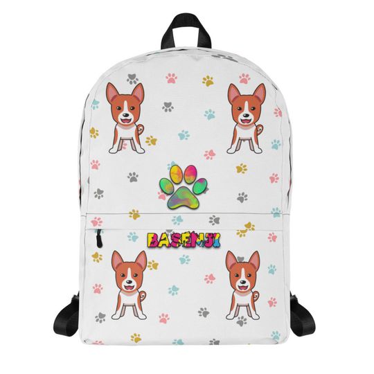 Discover Basenji Dog Pet Colorful Backpack