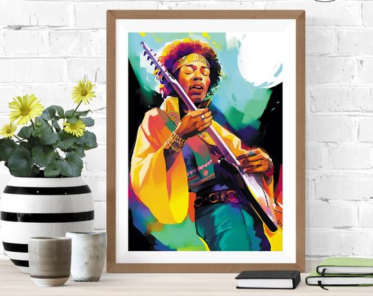 Discover Jimi Hendrix - Guitarist Poster Print