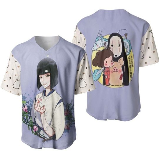 Discover Spirited Away Baseball Jersey, Anime Baseball Jersey