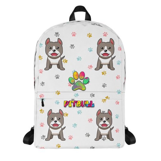 Discover Pitbull Dog Pet Colorful Backpack