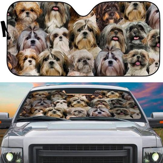 Discover A Bunch Of Shih Tzus Car Auto Car Sunshade