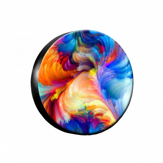 Discover Spare Tire Cover,Tire Cover,Colorful Abstract Art Tire, Personalized Custom Tire Cover