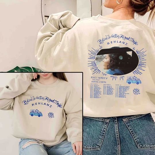 Discover Kehlani Blue Water Road Tour 2022 Sweatshirt, Blue Water Road Sweatshirt