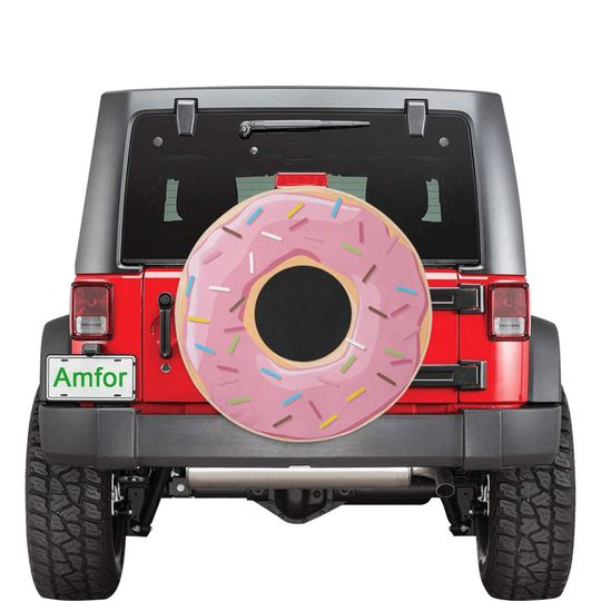Discover Donut Jeep Tire Cover, Car Spare Tire Covers