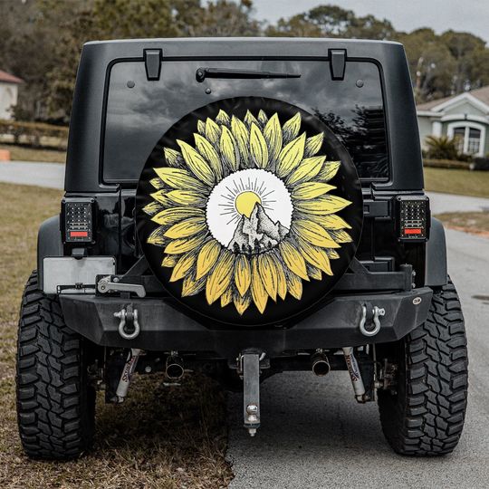 Discover Sunflower Sunrise Spare Tire Cover