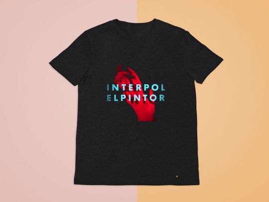 Discover Interpol El Pintor Album Indie Logo Black Tee Shirt