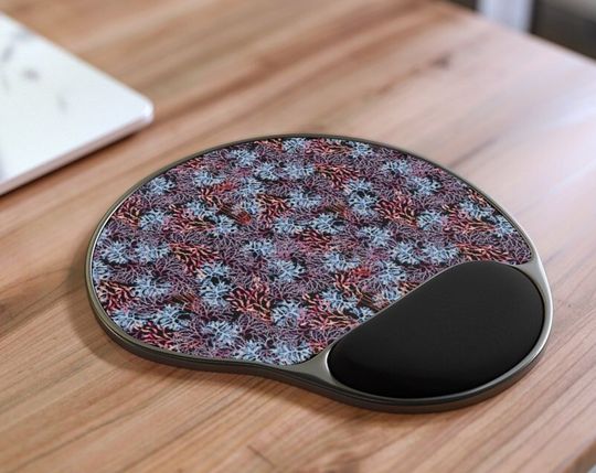 Discover Bright Coral Reef Wrist Rest Mouse Pad