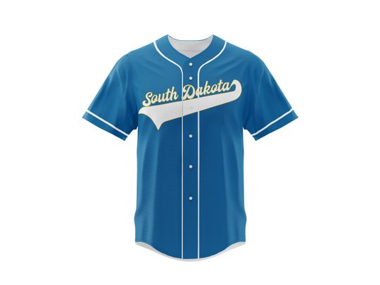 Discover South Dakota State Flag Baseball Jersey