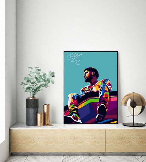 Discover J Cole Abstract Poster from Forest Hills Poster