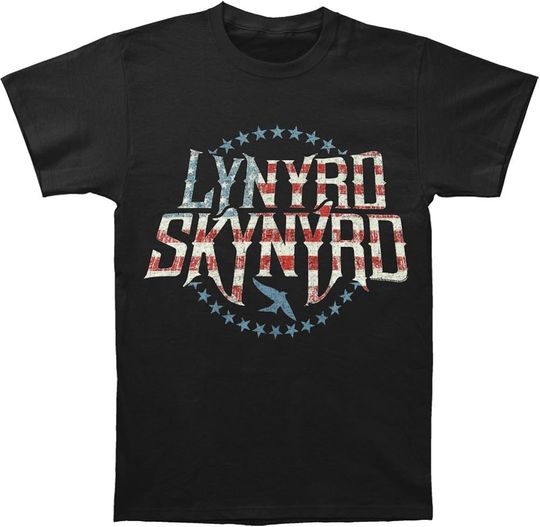 Discover Lynyrd Skynyrd Men's Stripes & Stars Logo T-Shirt