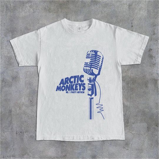 Discover Vintage Graphic Arctic Monkeys Mic T-shirt
