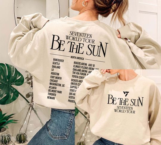 Discover Seventeen Be The Sun Sweatshirt. Seventeen Tour 2022