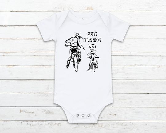 Discover Daddy's Future Riding Buddy Onesie