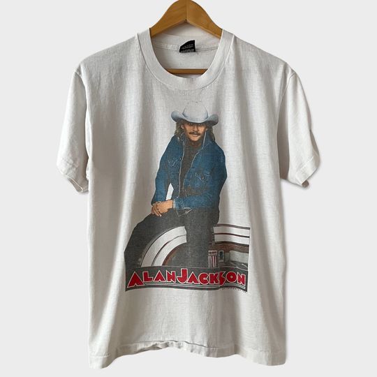 Discover 1991 Alan Jackson "Dont Rock The Juke Box" Vintage Tour Band Country Music T-Shirt