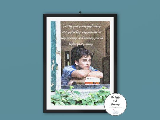 Discover Call Me By Your Name Wall Art - CMBYN Artwork of Elio