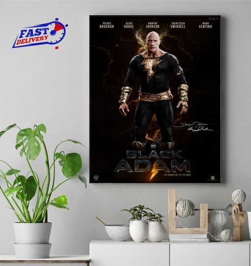 Discover Black Adam Movie Poster - Action Genre 2022