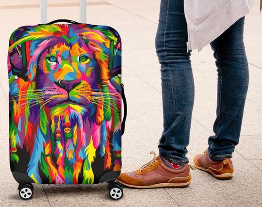 Discover Lion Luggage Cover