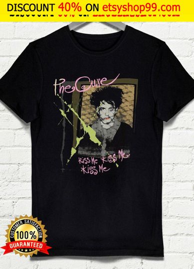 Discover The Cure T-shirt, kissing tour 1987, The Cure Vintage T-Shirt