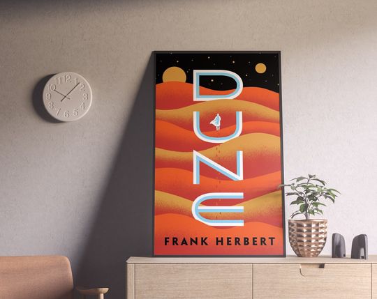 Discover Frank Herbert Book Poster Arrakis Poster