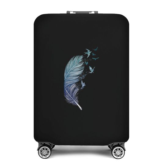 Discover Beautiful Feather Luggage Cover