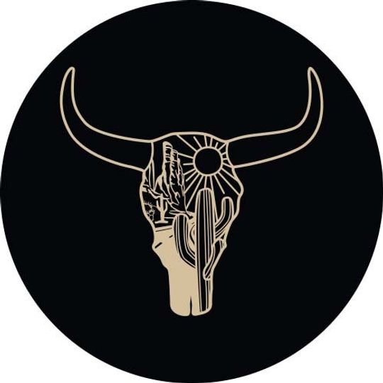 Discover Cow Skull Desert Spare Tire Cover