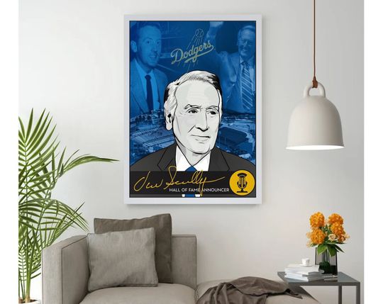 Discover Vin Scully Tribute Poster Design