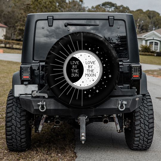 Discover Live by the Sun Love by the Moon Gift For Jeep Lover, SUV Tire Cover