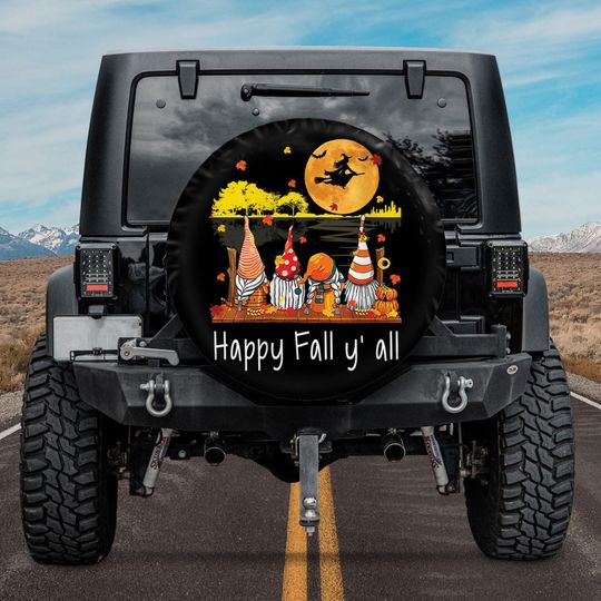 Discover Unique Spare Tire Covers Autumn Gnomes Halloween Happy Fall Yall For Jeep Lover