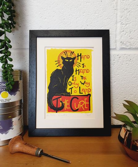 Discover The Cure Love Cats Poster