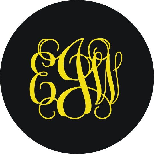 Discover Script Monogram Spare Tire Cover