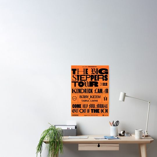 Discover Mr Morale and The Big Steppers Kendrick Lamar Poster, The Big Steppers Tour 2022 Poster