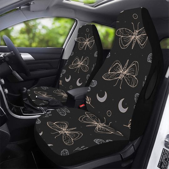 Discover Boho Moon Moth Car Seat Covers