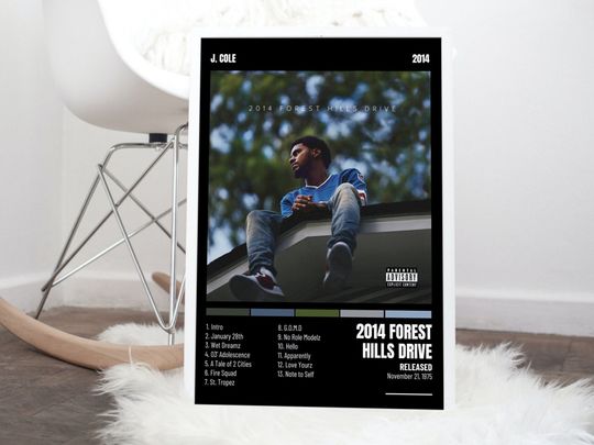 Discover 2014 Forest Hills Drive / J Cole Album Poster