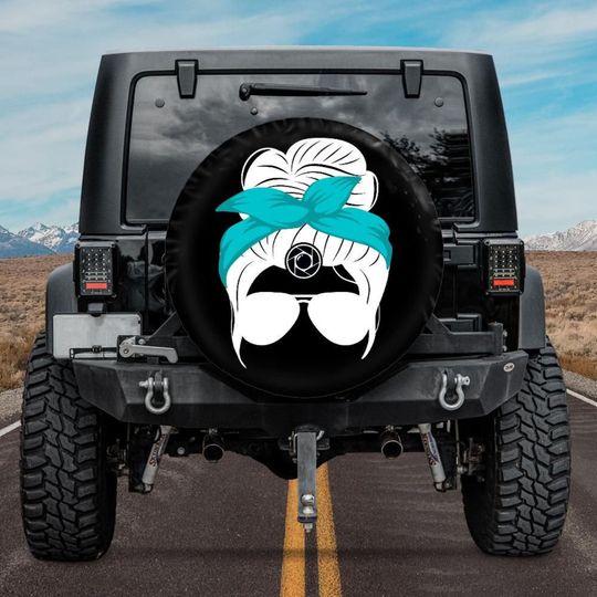 Discover Messy Bun Spare Tire Cover