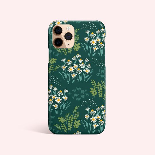 Discover Emerald Green Meadow Iphone Case